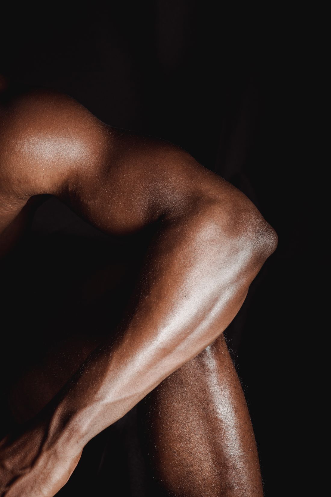 Arm eines Mannes in Nahaufnahme